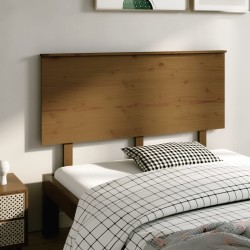 Tête de lit Marron miel 139x6x82,5 cm Bois massif de pin 