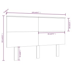 Tête de lit Marron miel 139x6x82,5 cm Bois massif de pin 