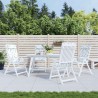 Coussins de chaise à dossier haut lot de 4 modèle de feuille 