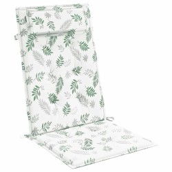 Coussins de chaise à dossier haut lot de 4 modèle de feuille 
