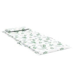 Coussins de chaise à dossier haut lot de 4 modèle de feuille 