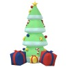 Arbre de Noël gonflable avec LED 240 cm 