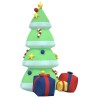 Arbre de Noël gonflable avec LED 240 cm 