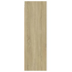 Meuble TV Blanc et chêne sonoma 30,5x30x90 cm Bois d’ingénierie 