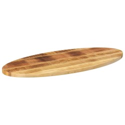 Dessus de table 100x50x2,5 cm ovale bois massif de manguier 