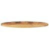 Dessus de table 100x50x2,5 cm ovale bois massif de manguier 