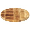 Dessus de table 100x50x2,5 cm ovale bois massif de manguier 
