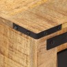 Table de chevet 40x40x45 cm bois de manguier massif 