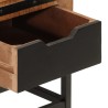 Table de chevet 40x40x45 cm bois de manguier massif 