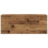 Armoire murale de bain vieux bois 100x25x40cm bois d'ingénierie 