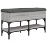Banc à chaussures sonoma gris 82x32x45 cm bois d'ingénierie 
