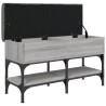 Banc à chaussures sonoma gris 82x32x45 cm bois d'ingénierie 