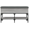Banc à chaussures sonoma gris 82x32x45 cm bois d'ingénierie 