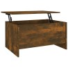 Table basse Chêne fumé 80x55,5x41,5 cm Bois d'ingénierie 