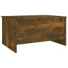 Table basse Chêne fumé 80x55,5x41,5 cm Bois d'ingénierie 