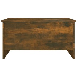 Table basse Chêne fumé 80x55,5x41,5 cm Bois d'ingénierie 