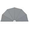 Auvent latéral pliable de terrasse Gris 160 cm 