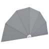 Auvent latéral pliable de terrasse Gris 160 cm 