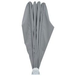 Auvent latéral pliable de terrasse Gris 160 cm 