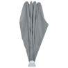Auvent latéral pliable de terrasse Gris 160 cm 