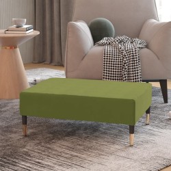 Repose-pied Vert clair 78x56x32 cm Velours 