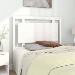 Tête de lit Blanc 105,5x4x100 cm Bois massif de pin 