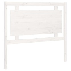 Tête de lit Blanc 105,5x4x100 cm Bois massif de pin 
