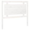 Tête de lit Blanc 105,5x4x100 cm Bois massif de pin 