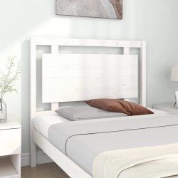 Tête de lit Blanc 105,5x4x100 cm Bois massif de pin 