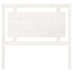 Tête de lit Blanc 105,5x4x100 cm Bois massif de pin 