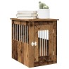 Meuble de cage chien vieux bois 45x62x59 cm bois d'ingénierie 