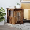 Meuble de cage chien vieux bois 45x62x59 cm bois d'ingénierie 