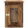 Meuble de cage chien vieux bois 45x62x59 cm bois d'ingénierie 
