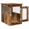 Meuble de cage chien vieux bois 45x62x59 cm bois d'ingénierie 