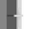 Porte intérieure 76x201,5 cm Blanc Verre ESG et aluminium 