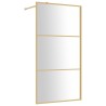 Paroi de douche avec verre ESG transparent doré 115x195 cm 