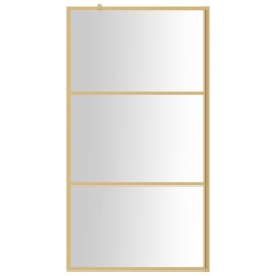 Paroi de douche avec verre ESG transparent doré 115x195 cm 