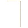 Paroi de douche avec verre ESG transparent doré 115x195 cm 