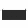 Banc de jardin empilable et coussin 128,5cm Bois de teck massif 