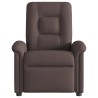 Fauteuil de massage inclinable Marron foncé Tissu 