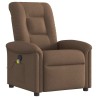 Fauteuil de massage inclinable Marron Tissu 