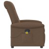 Fauteuil de massage inclinable Marron Tissu 