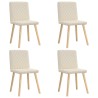 Chaises à manger lot de 4 Lin 
