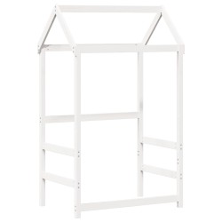 Lit de jour avec toit sans matelas blanc 90x190 cm bois massif 