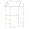 Lit de jour avec toit sans matelas blanc 90x190 cm bois massif 