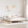 Cadre de lit sans matelas 180x200 cm bois massif de pin 
