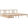 Cadre de lit sans matelas 180x200 cm bois massif de pin 