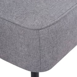 Chaise de cocktail gris clair tissu 