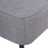 Chaise de cocktail gris clair tissu 