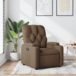 Fauteuil inclinable Marron Tissu 